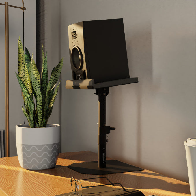 Speaker Stand with Table Mount Set, Including Foam Absorber