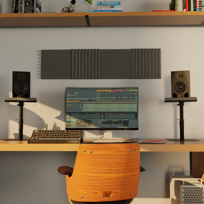 Speaker Stand with Table Mount Set, Including Foam Absorber