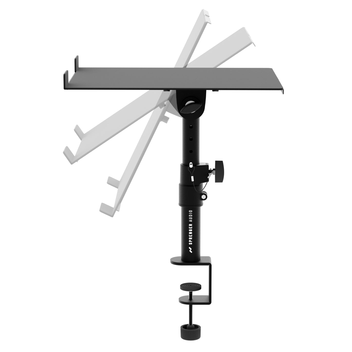 CDJ Stand with Clamp and Grommet Mounting
