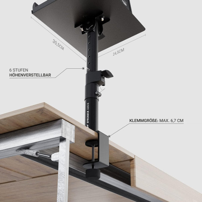 Lautsprecher Ständer mit Tisch Halterung Set inkl. Schaumstoff Absorber